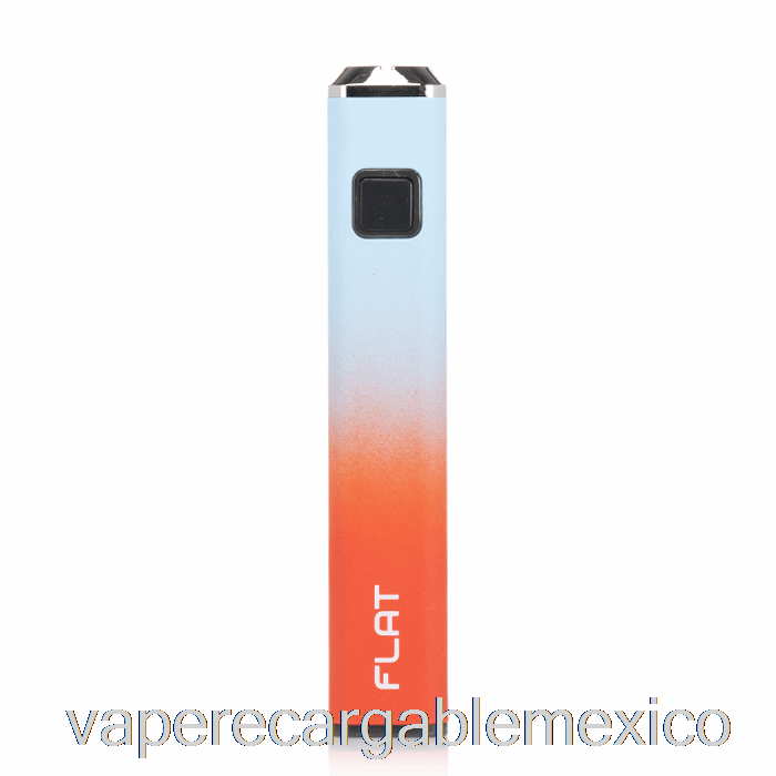 Vape Recargable Yocan Flat 510 Batería Rojo Verde Azulado